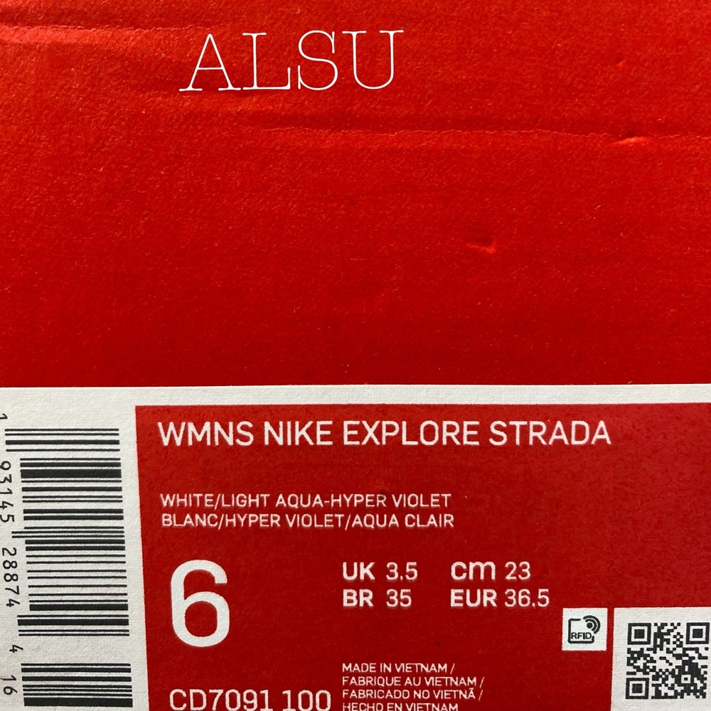 💖MEGA SALE💖Nike Explore Strada White Canvas AUTHENTIC Women's 8.5 CD7091 100 - Picture 7 of 7